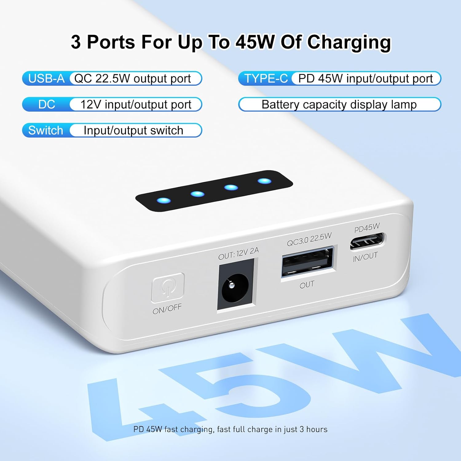 Melasta Power Bank 5200mAh 12V Portatile - immagine 2