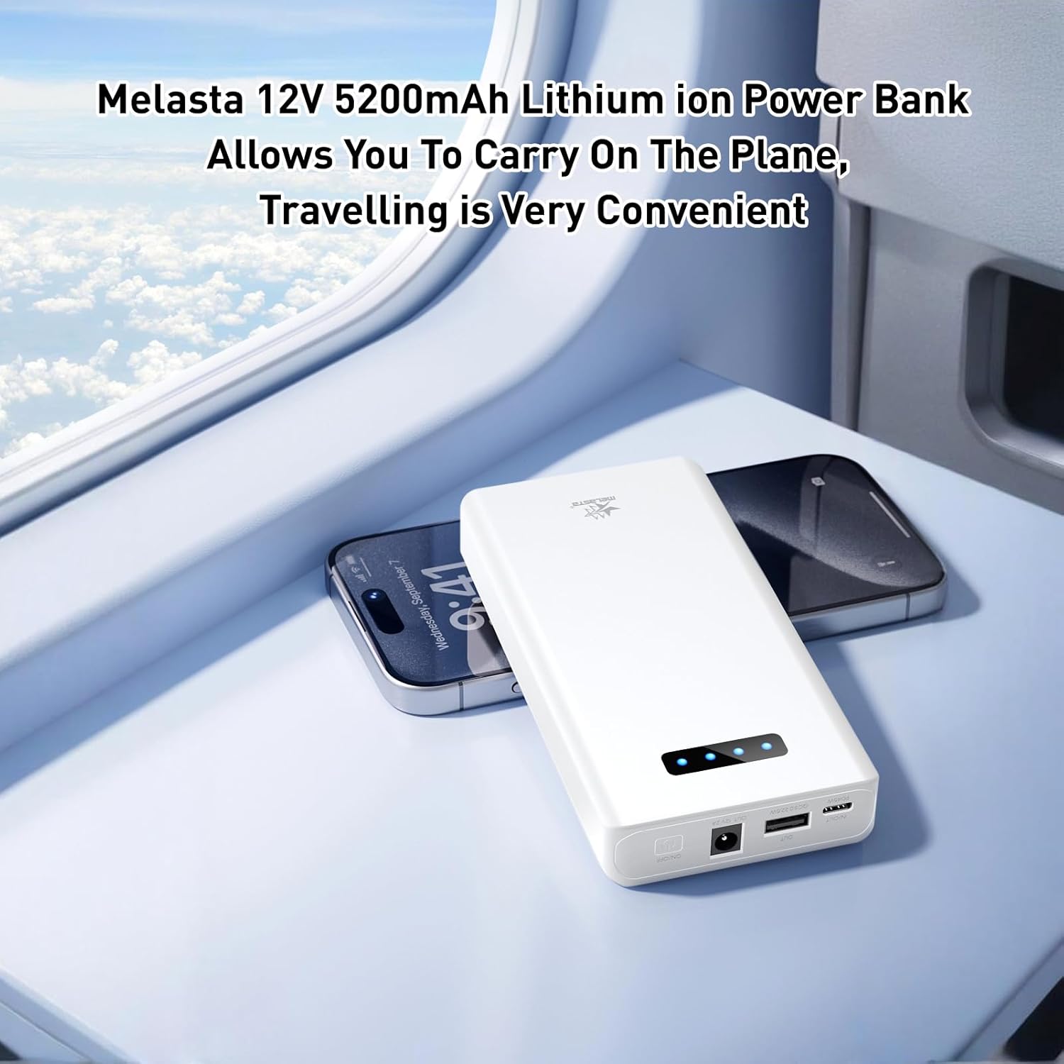 Melasta Power Bank 5200mAh 12V Portatile - immagine 4