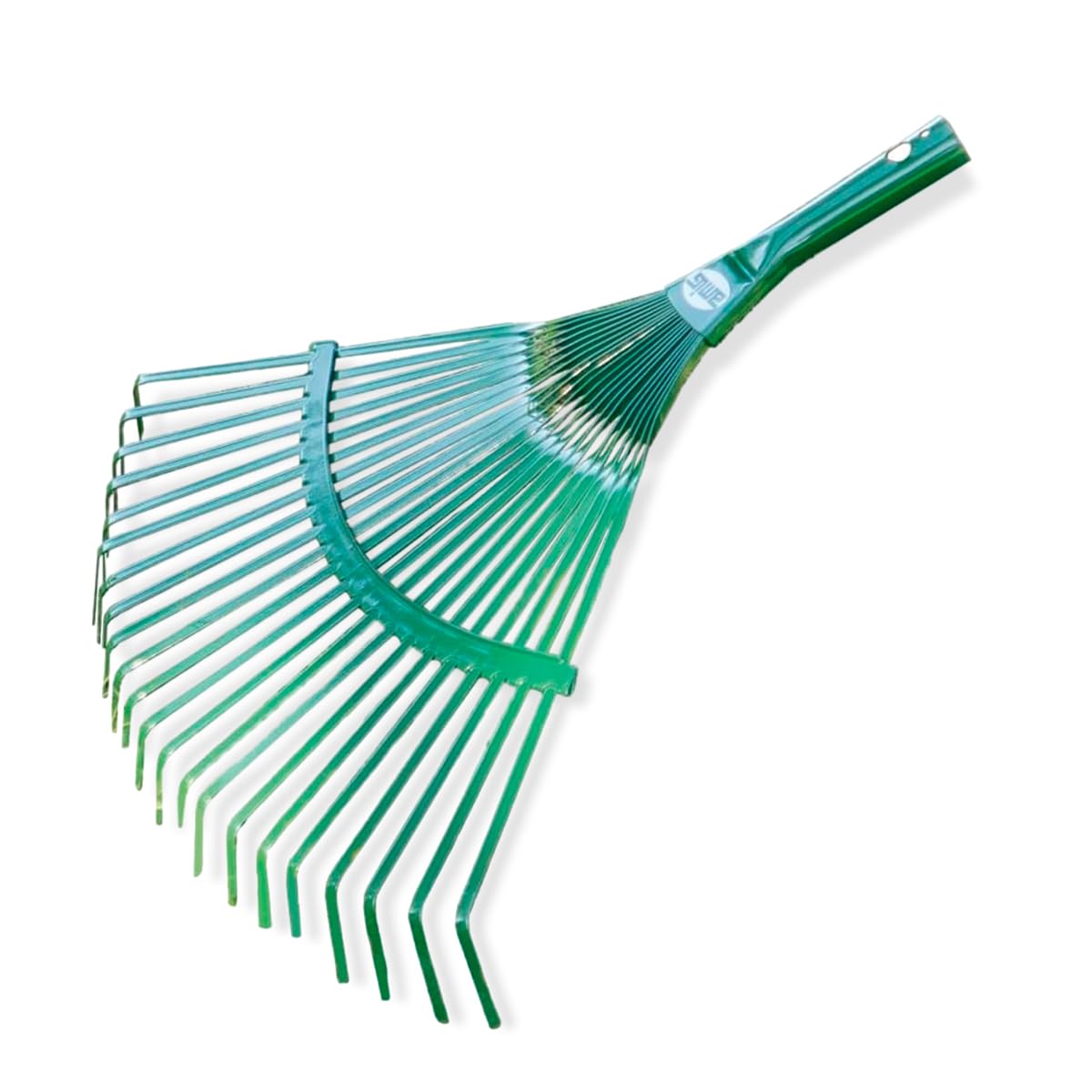 Amig Rastrello Giardino in Acciaio 22 Denti, Verde
