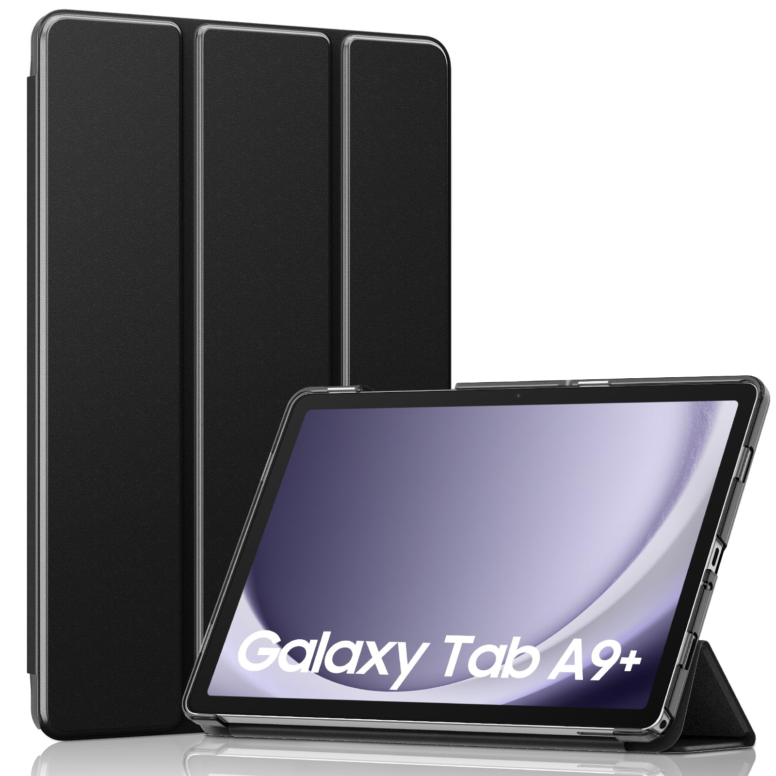 Moko Custodia per Galaxy Tab A9+ Plus 11 Pollici 2023, Nero