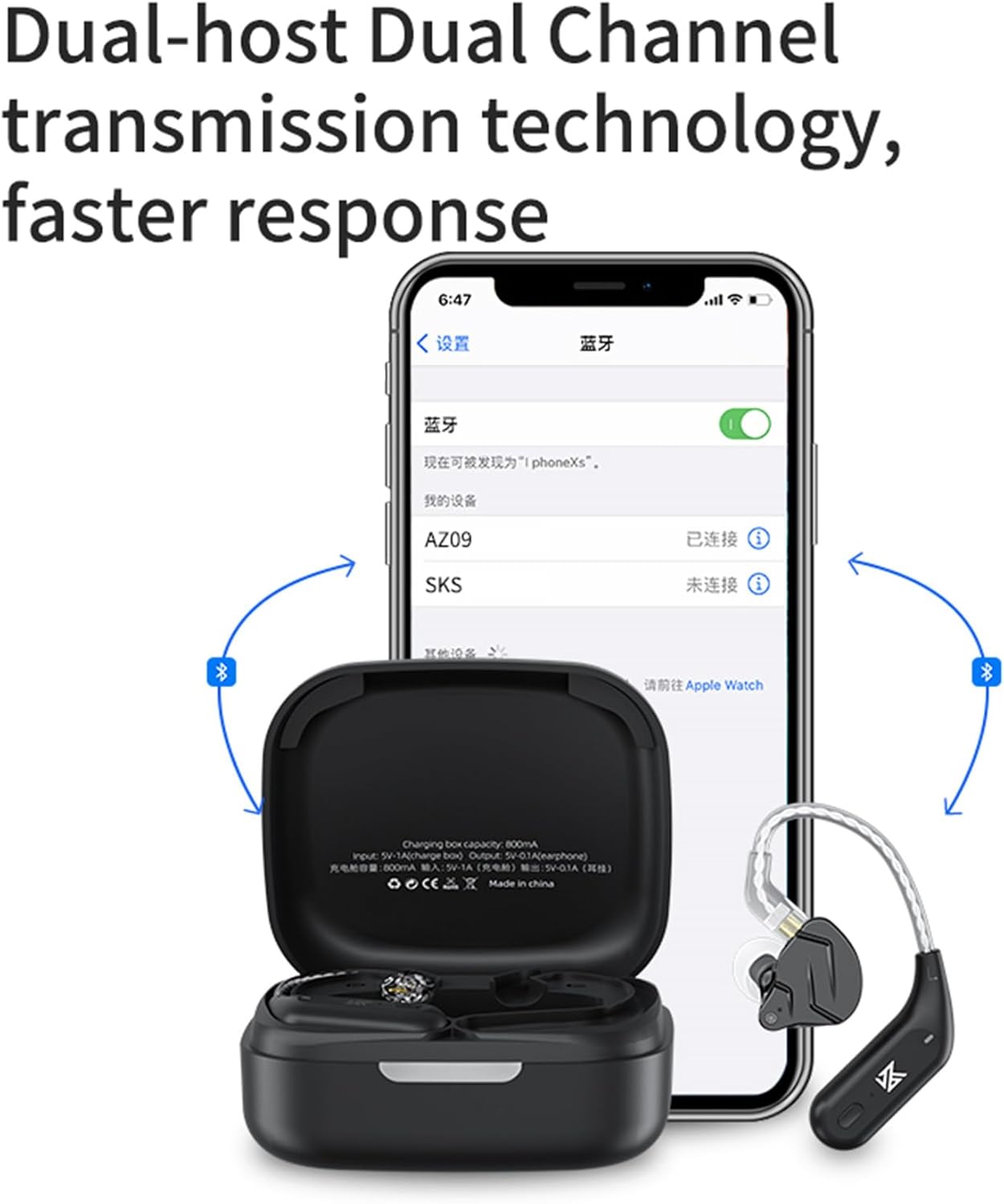 KZ AZ09 - Cavo Adattatore Wireless Bluetooth 5.2 Pin C - immagine 8