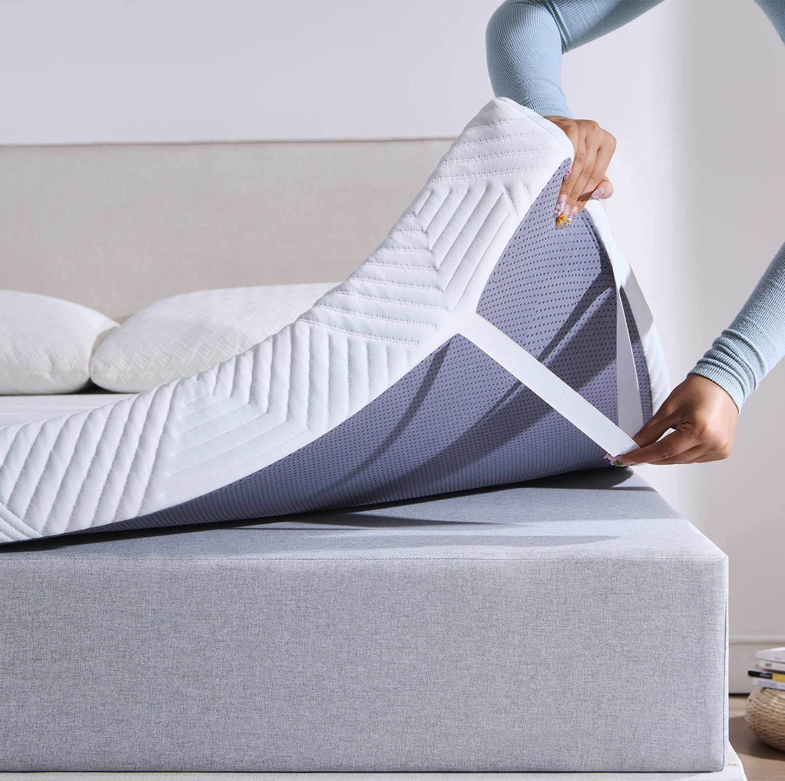 Twirest Coprimaterasso Gel Topper 140 x 200 cm, altezza 7,5 cm