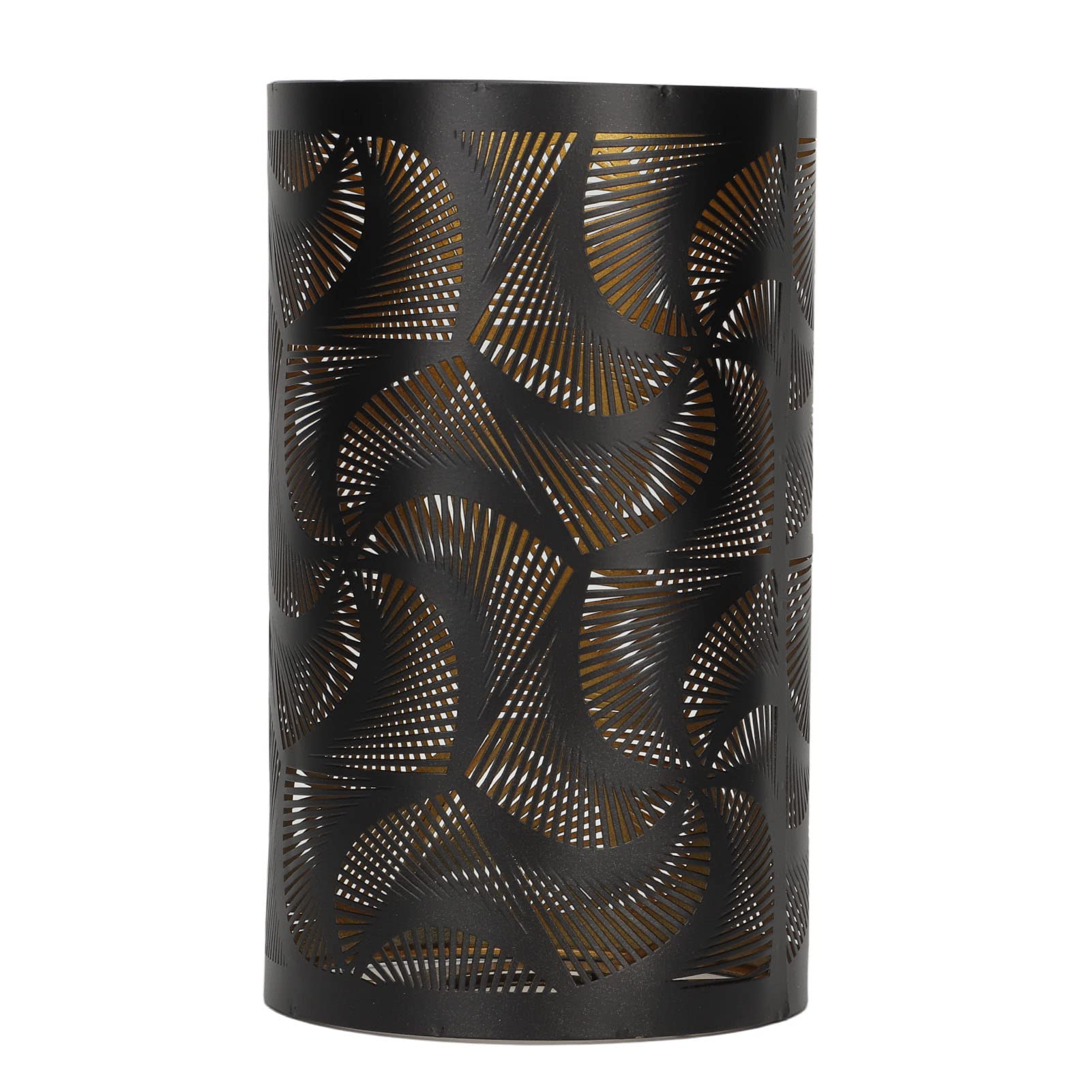 Paralume in Metallo 20x12 cm, Cilindrico Intagliato