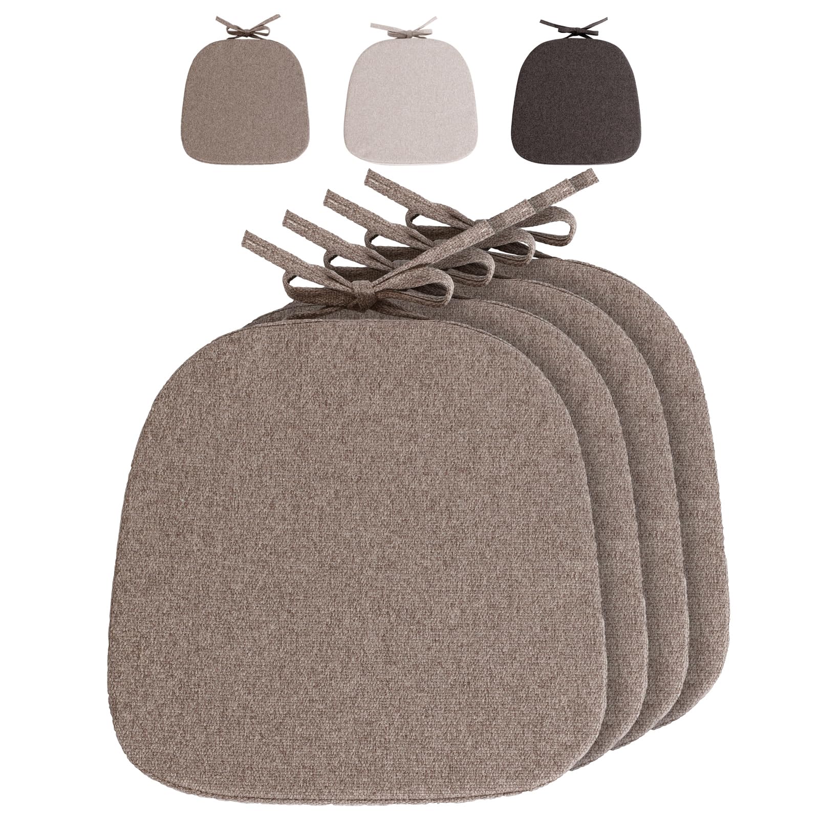 Ruixuan Cuscino per Sedia Semicircolare, 4 Pezzi