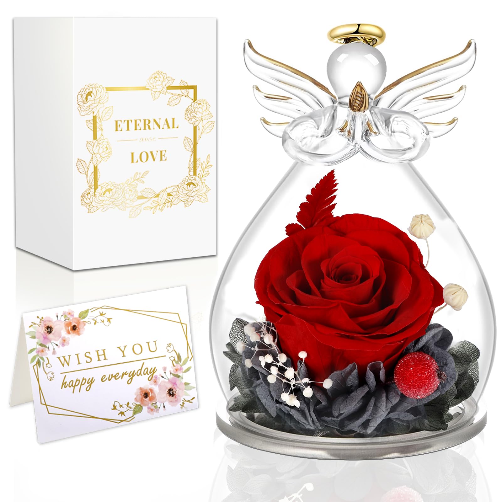 Mulevip Rosa Stabilizzata Vera in Angelo