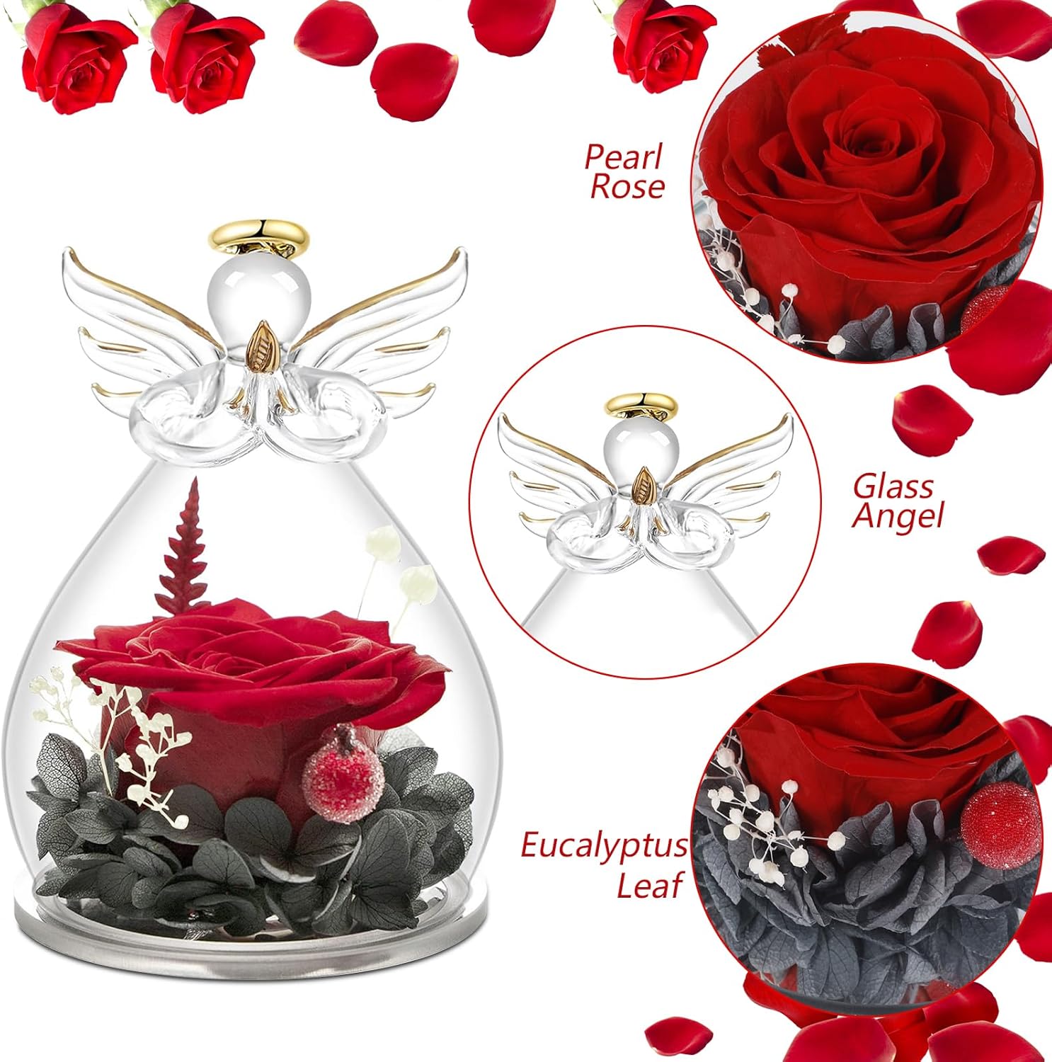 Mulevip Rosa Stabilizzata Vera in Angelo - immagine 2