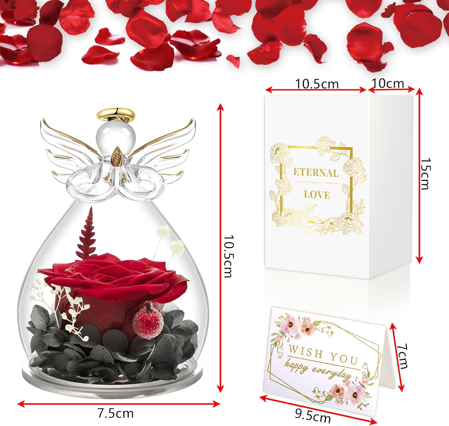 Mulevip Rosa Stabilizzata Vera in Angelo - immagine 4