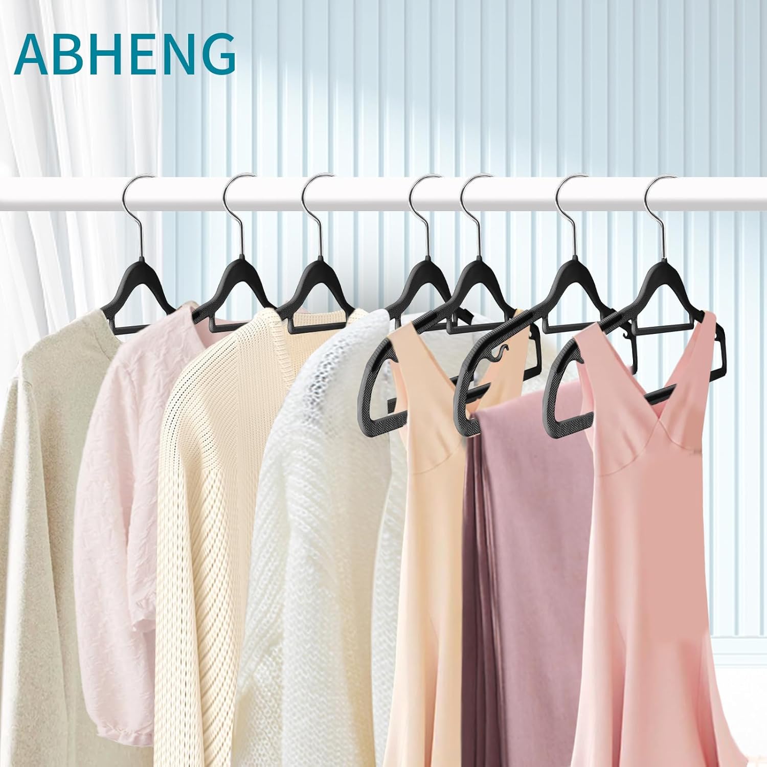 Abheng Grucce in Plastica 100 Pezzi, Nero - immagine 2