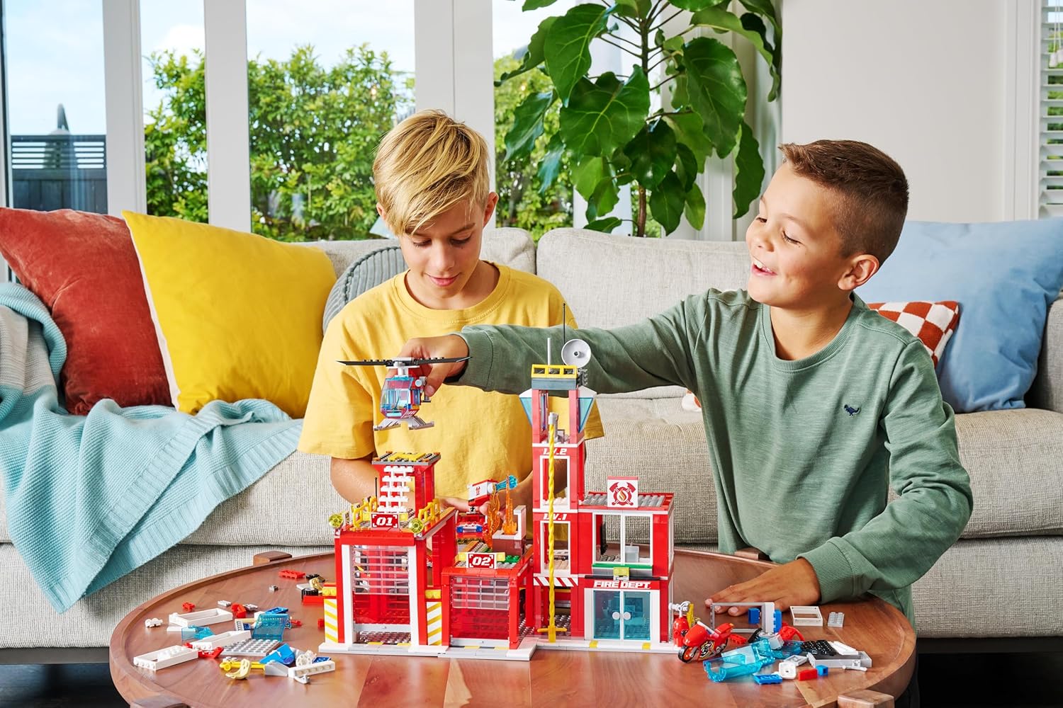 Max Set Giocattolo Caserma Pompieri Adventure 976 pezzi - immagine 3