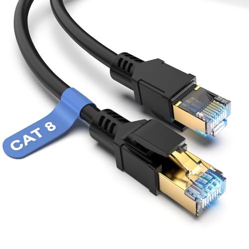 Dbilida Cavo di Rete Cat 8 Ethernet 30m, 40 Gbps