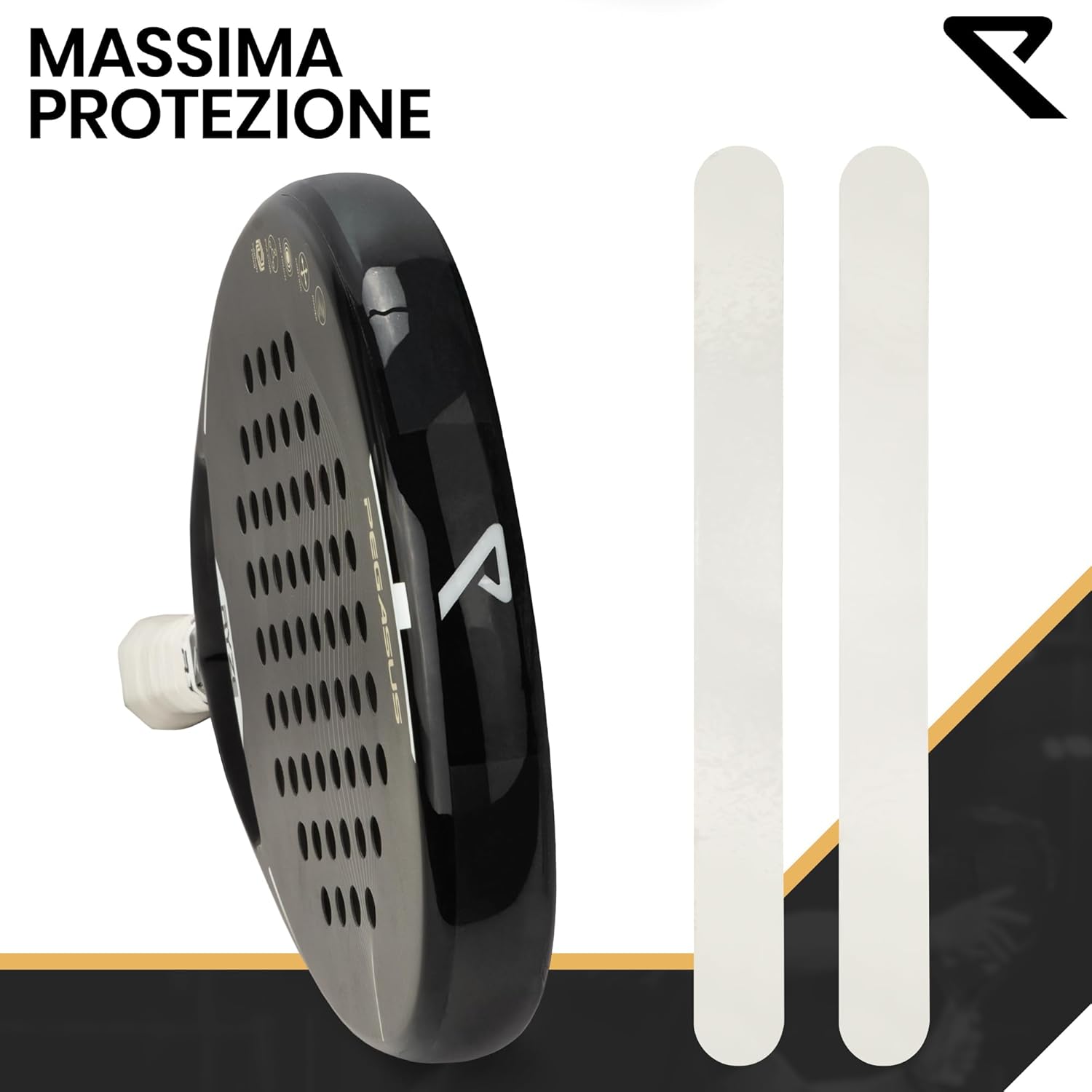 RYZE Protezione Racchetta Padel Trasparente (2 pezzi) - immagine 6