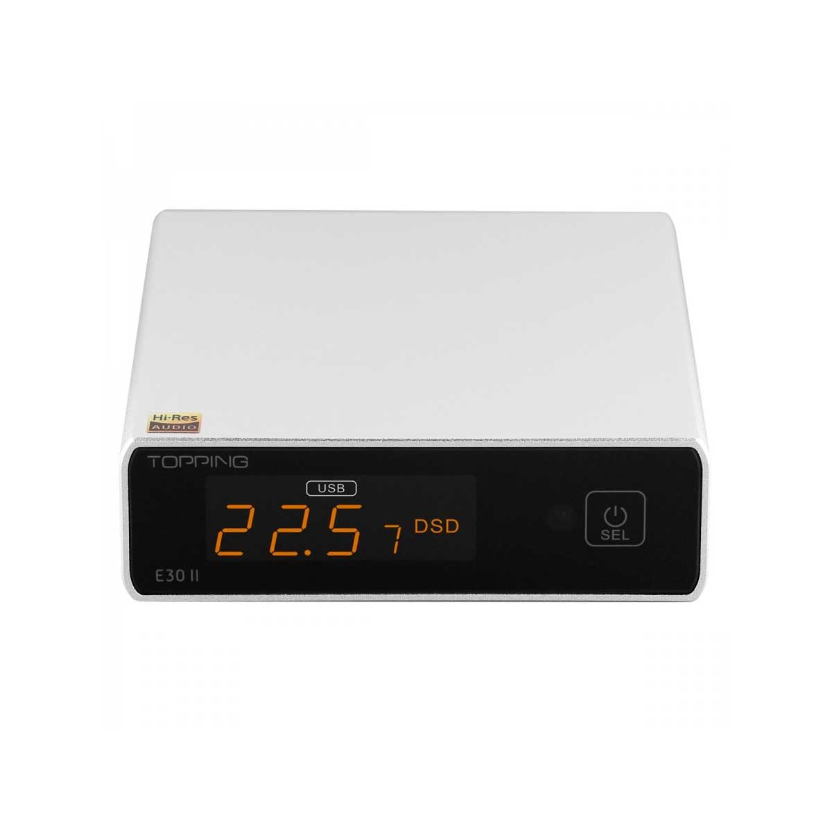 Topping E30II DAC USB Hi-Res, DAC AK44793S, Velvet Sound, colore: Argento