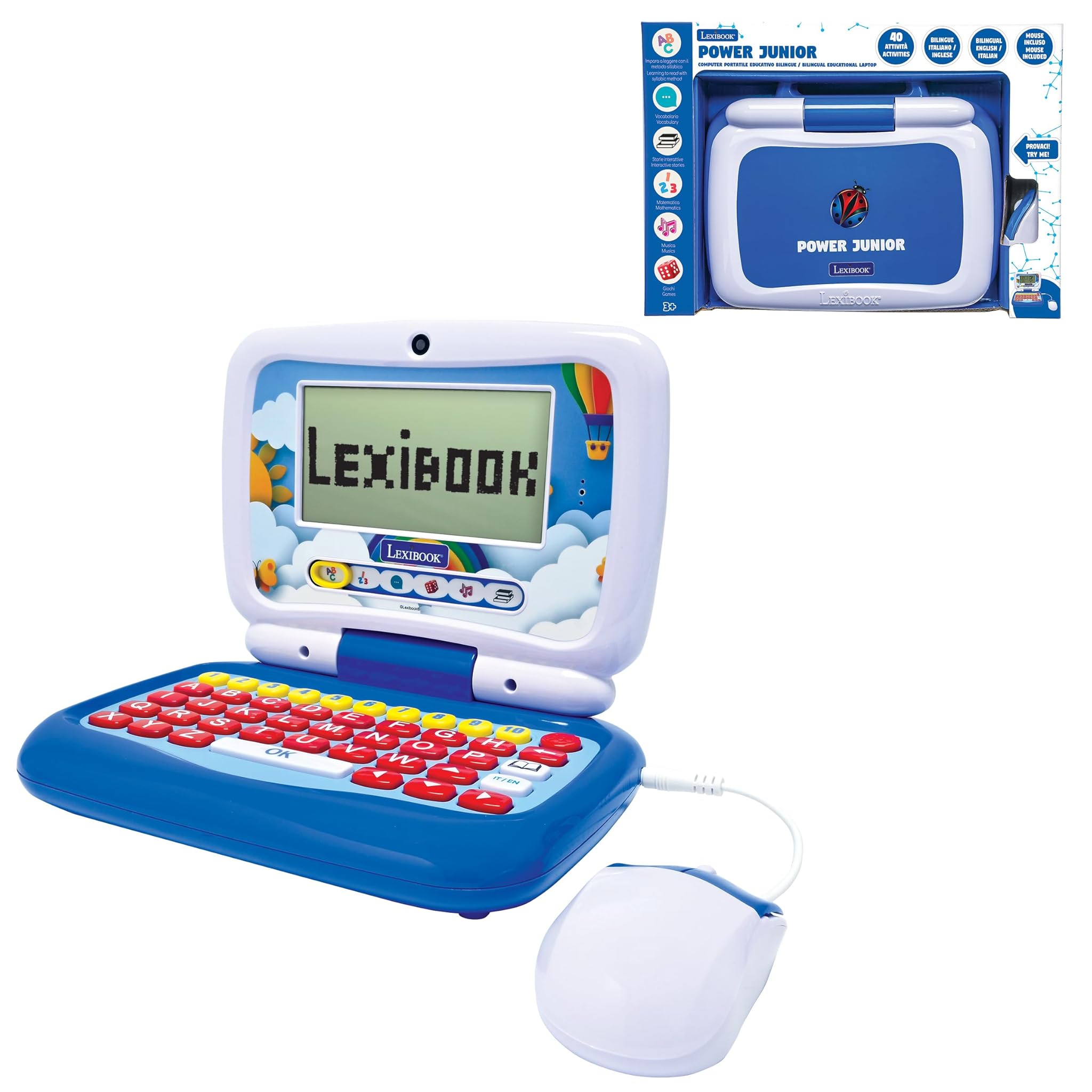 Lexibook Computer Educativo Bilingue Inglese/Italiano