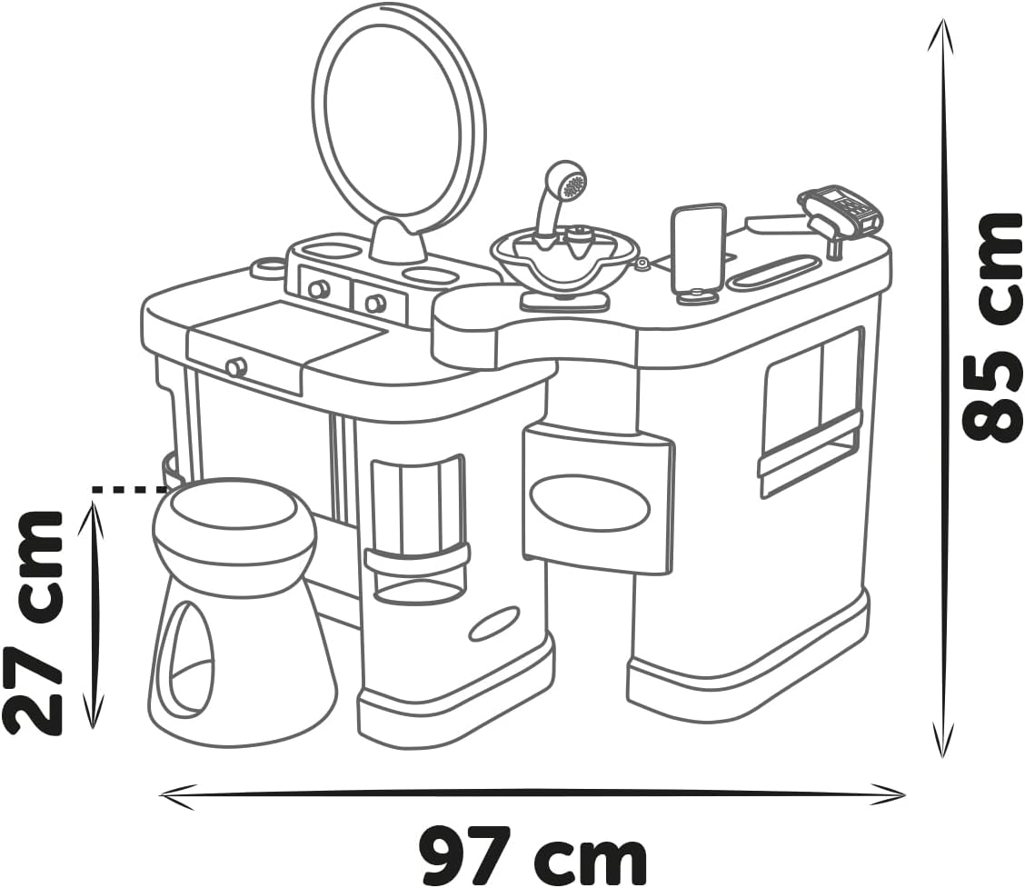 Smoby - My Beauty Center 3 in 1, 26 Accessori - immagine 6