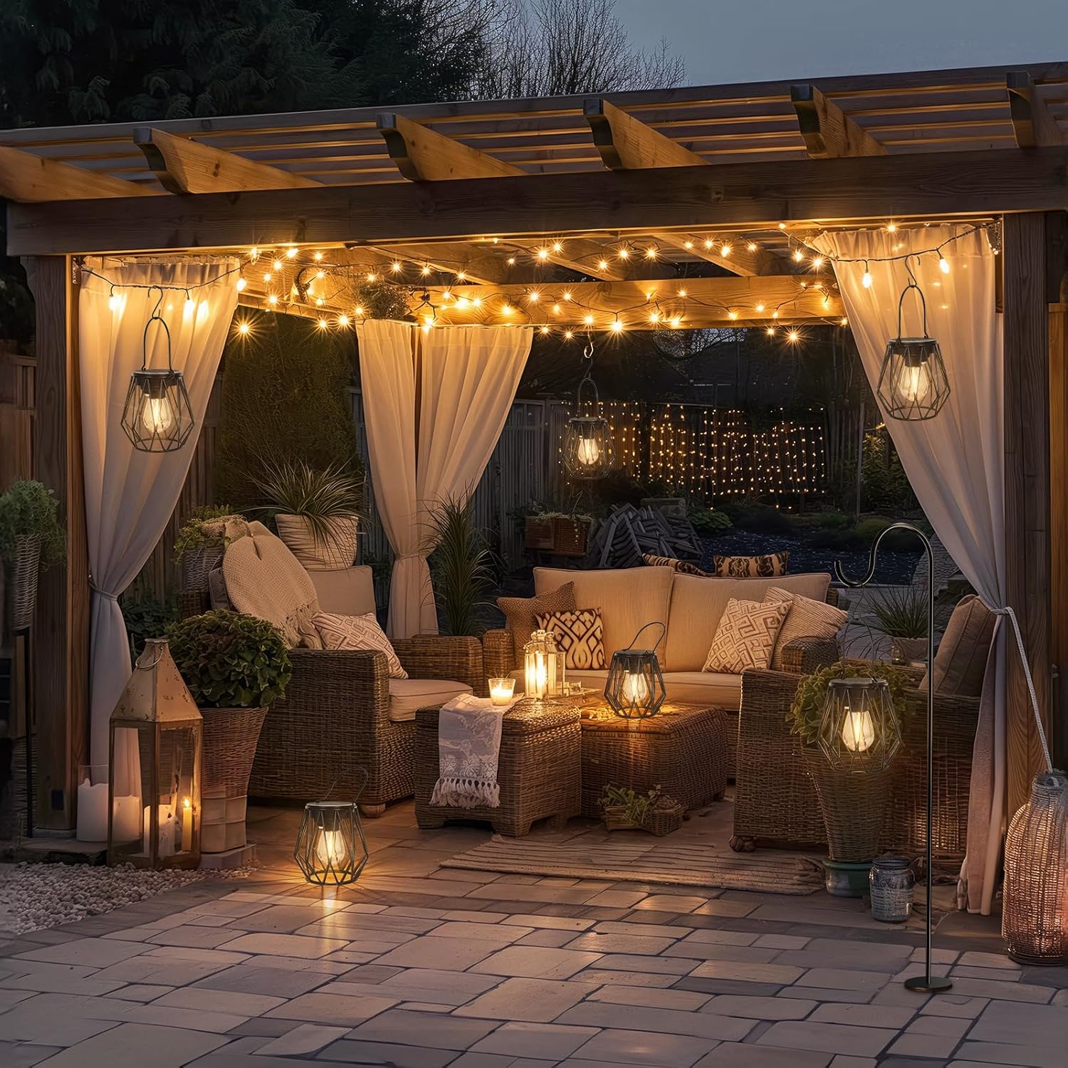 Ketom Lanterna Solare da Esterno 2 Pezzi Metallo - immagine 6