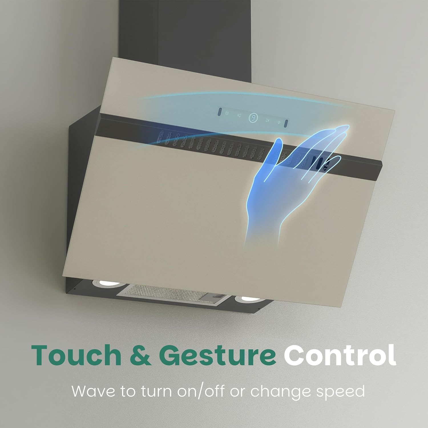 Firegas Cappa Aspirante Inclinata 60cm, Grigio - immagine 5