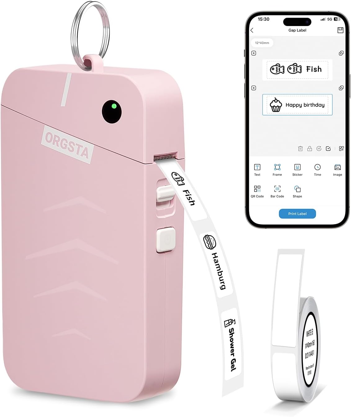 Orgsta S001 Etichettatrice Bluetooth Mini Portatile 2000 mAh - immagine 1