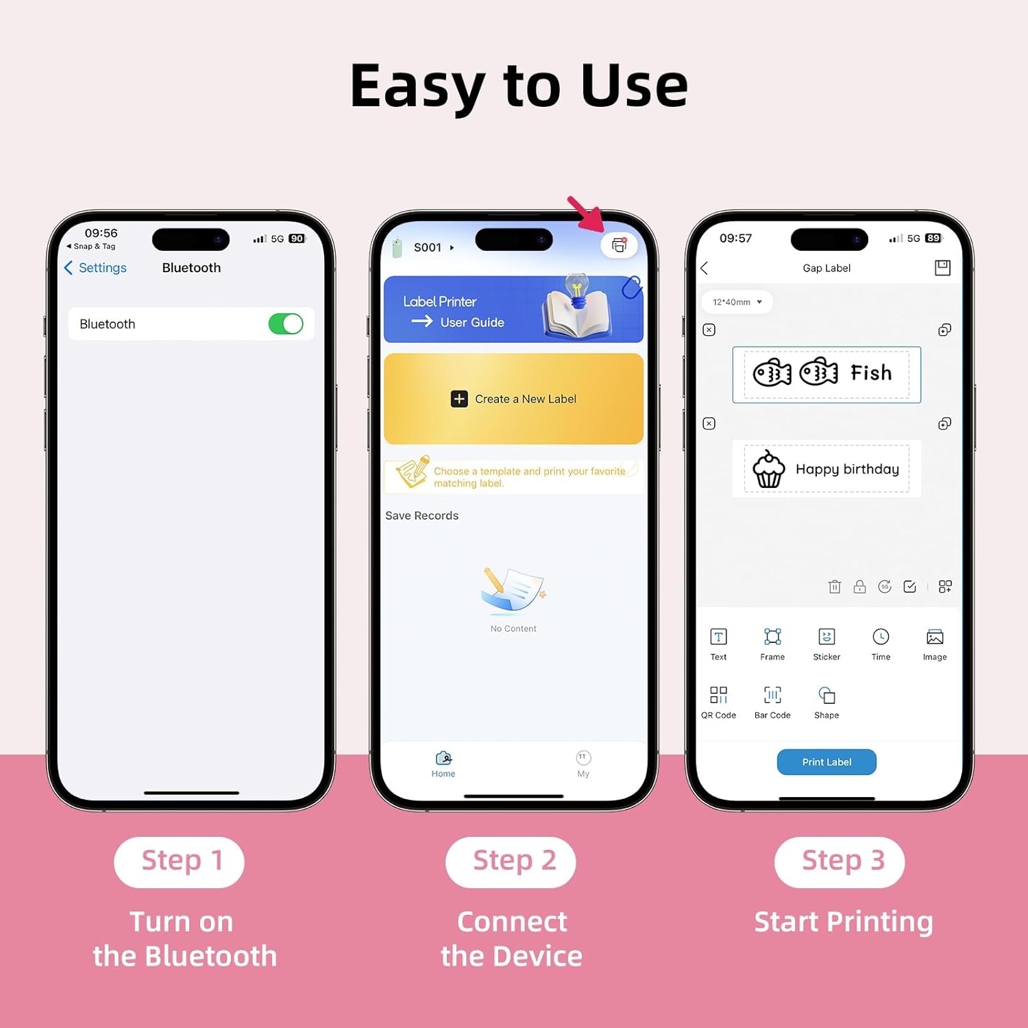 Orgsta S001 Etichettatrice Bluetooth Mini Portatile 2000 mAh - immagine 7