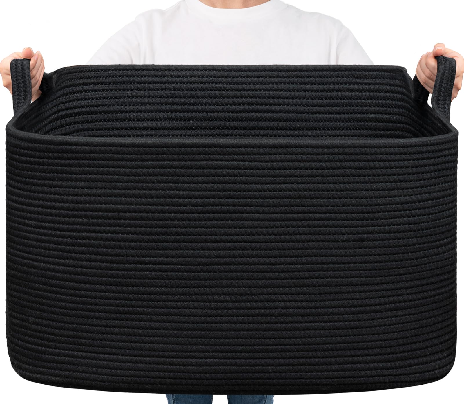 Timeyard Cesto Portabiancheria 85L, Nero