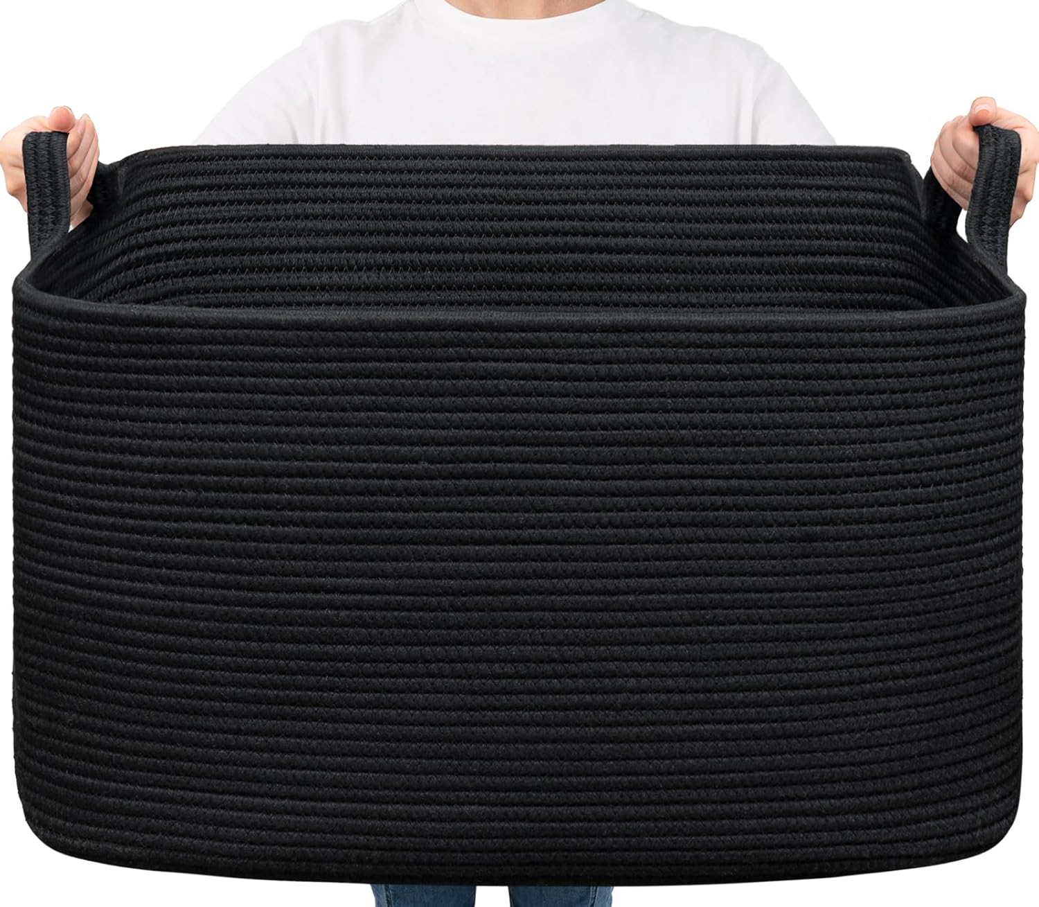 Timeyard Cesto Portabiancheria 85L, Nero - immagine 1