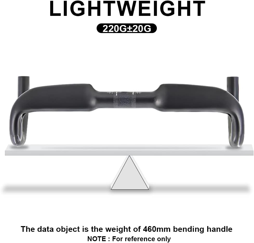 Alfa Pasca Manubrio Bici Corsa Carbonio 31.8mm 400mm - immagine 5