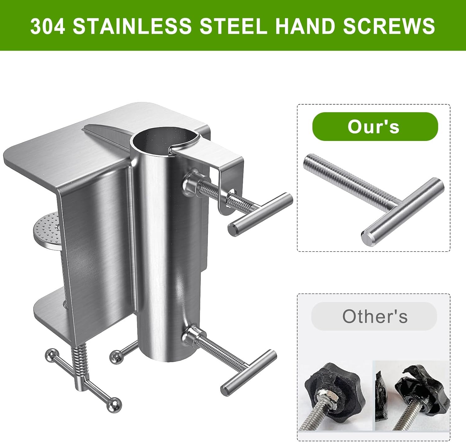 Benelabel Staffa di montaggio per ombrellone a doppia clip - immagine 6