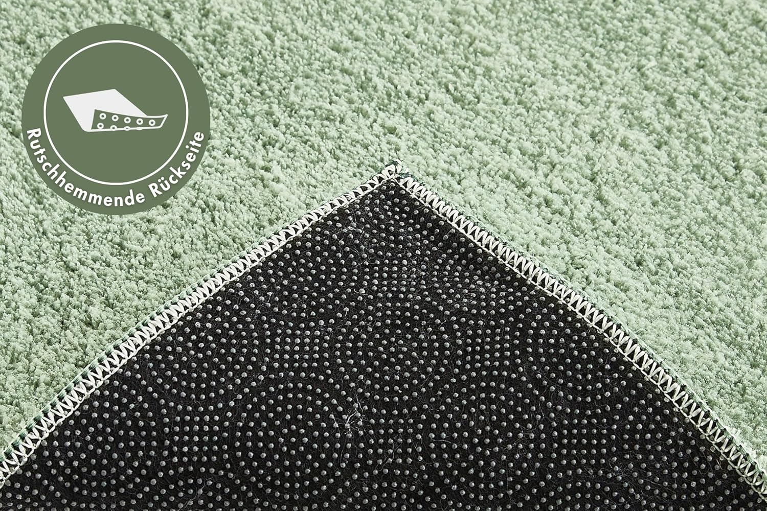 Andiamo Tappeto Arezzo Lavabile 80 x 200 cm, Verde Salvia - immagine 5