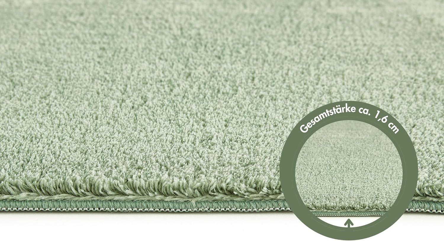 Andiamo Tappeto Arezzo Lavabile 80 x 200 cm, Verde Salvia - immagine 6