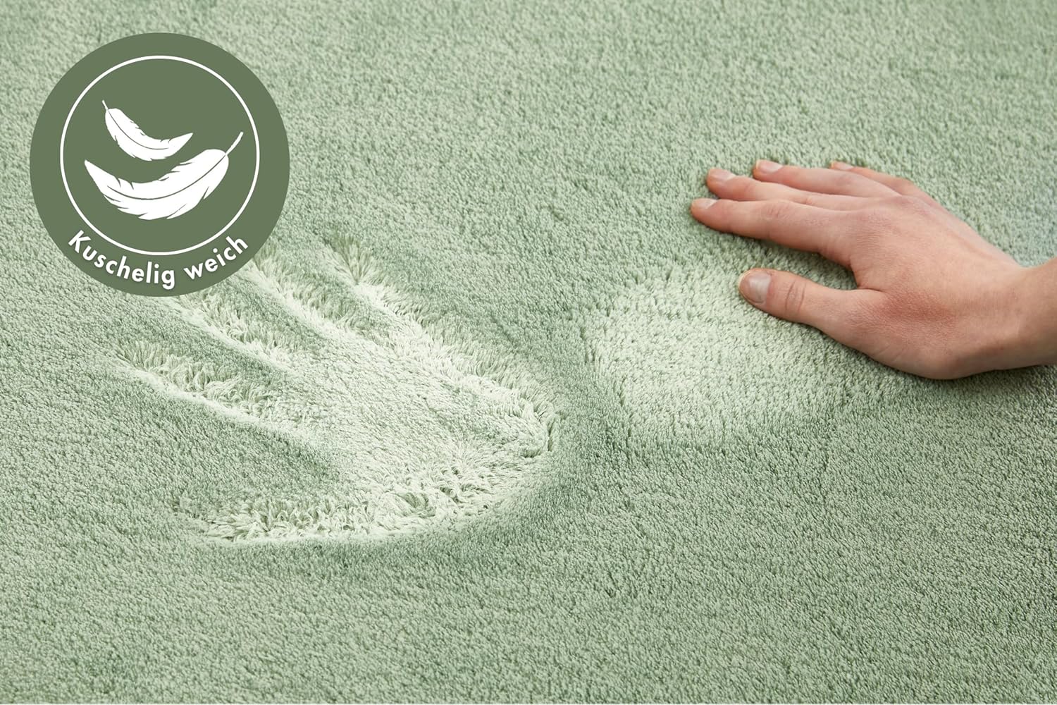 Andiamo Tappeto Arezzo Lavabile 80 x 200 cm, Verde Salvia - immagine 8