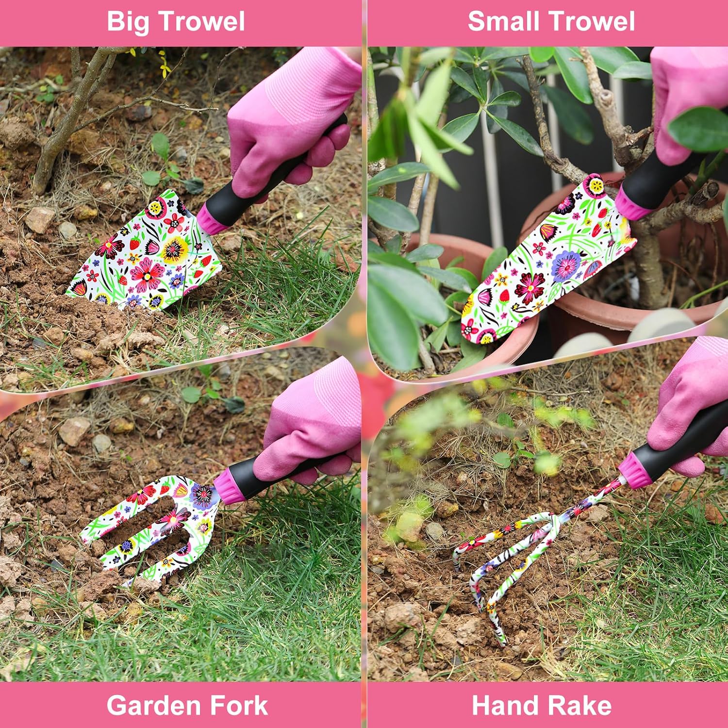 Housolution Set Attrezzi da Giardino 10 Pezzi - immagine 3