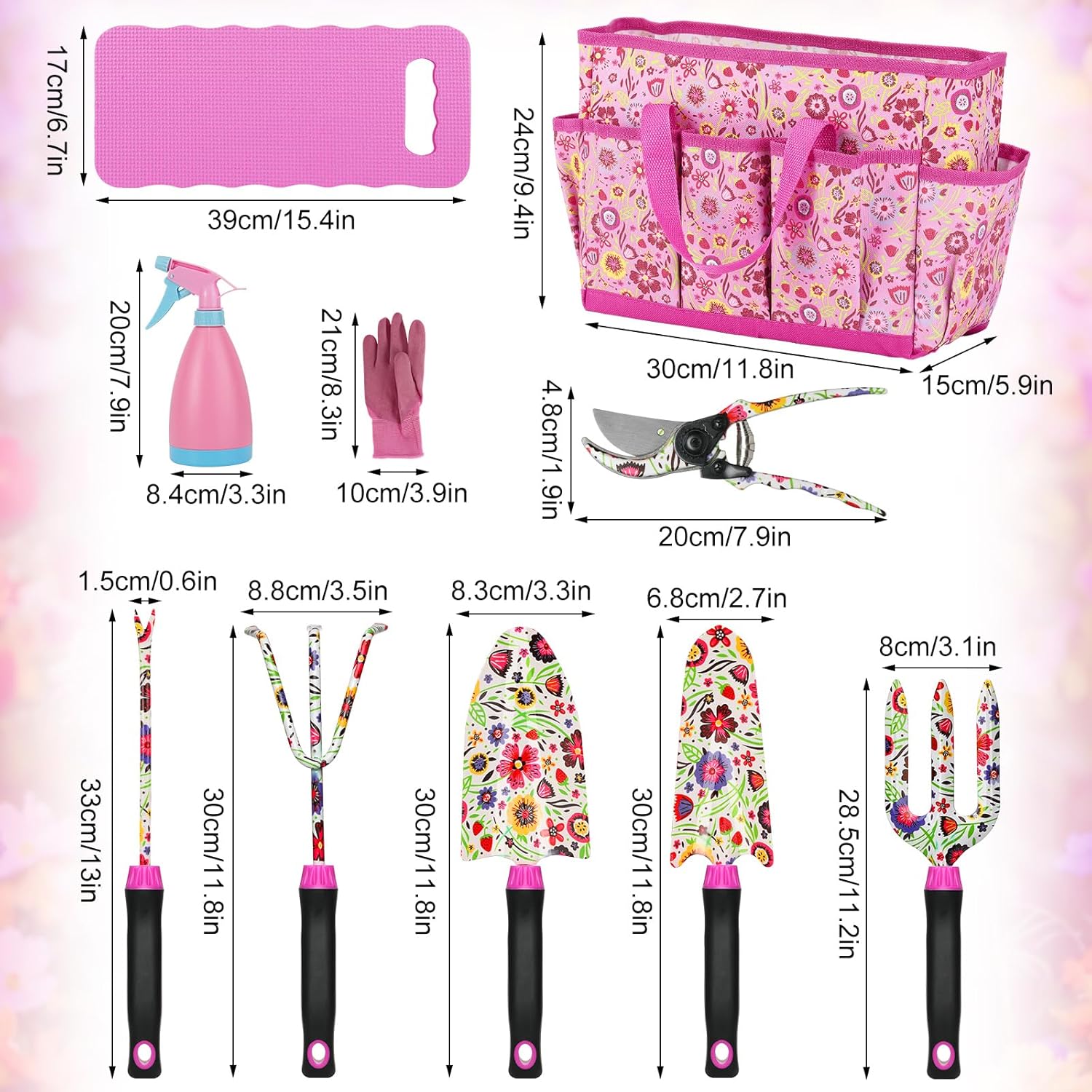 Housolution Set Attrezzi da Giardino 10 Pezzi - immagine 8