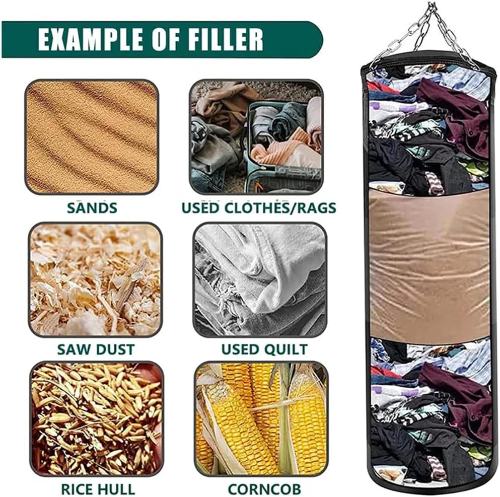 Sacco da Boxe da Appendere 15PCS Set, Non Riempito - immagine 5