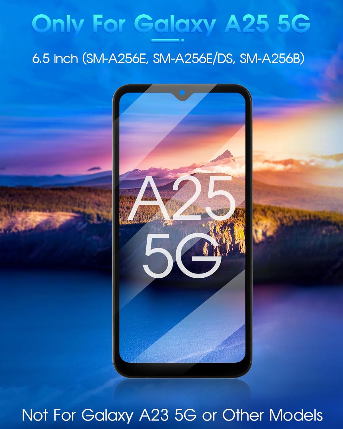 ARSSLY OLED per Samsung Galaxy A25 5G Schermo LCD, Nero - immagine 2
