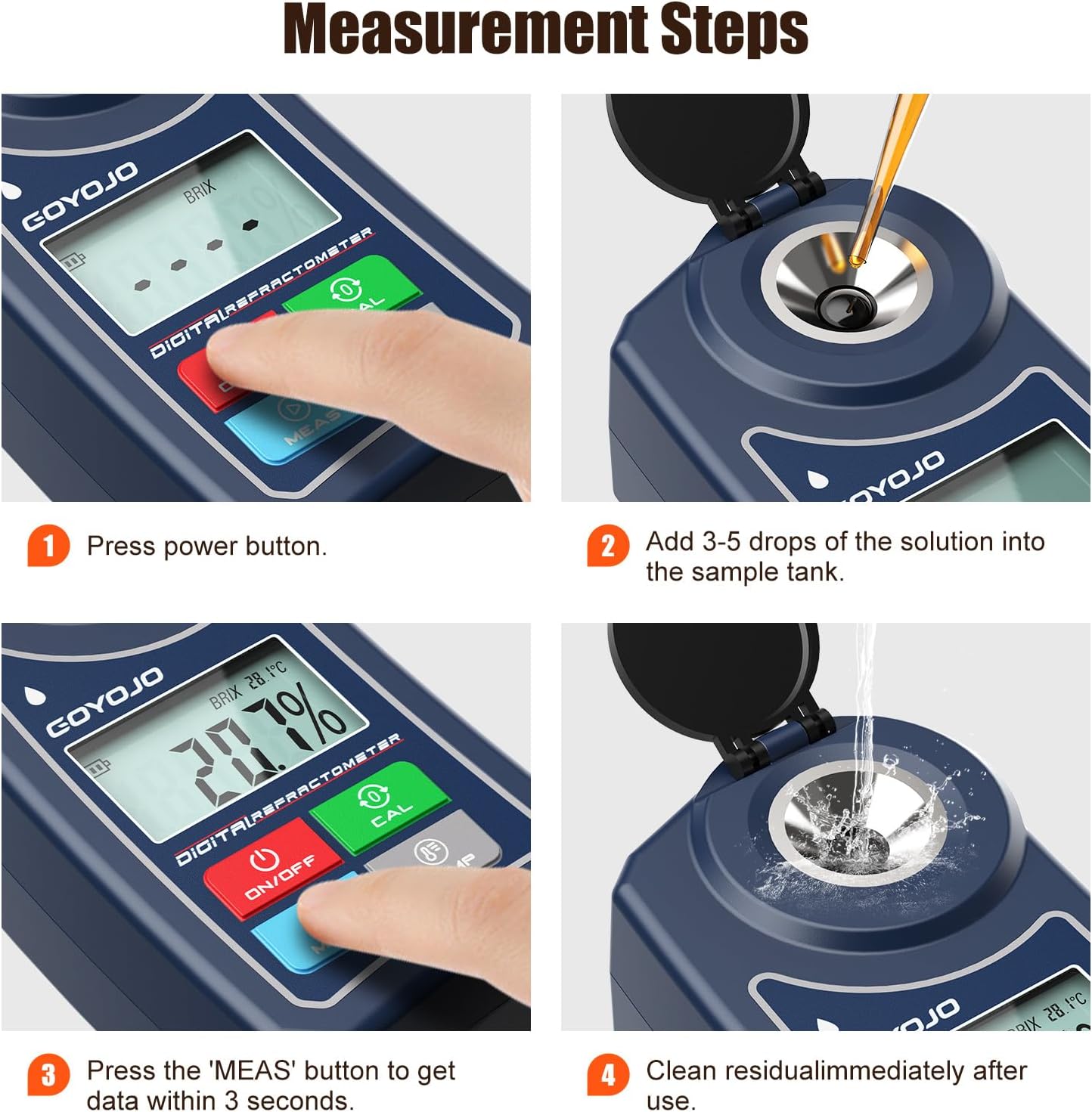 Rifrattometro Digitale Brix 0.0-55.0% - immagine 4