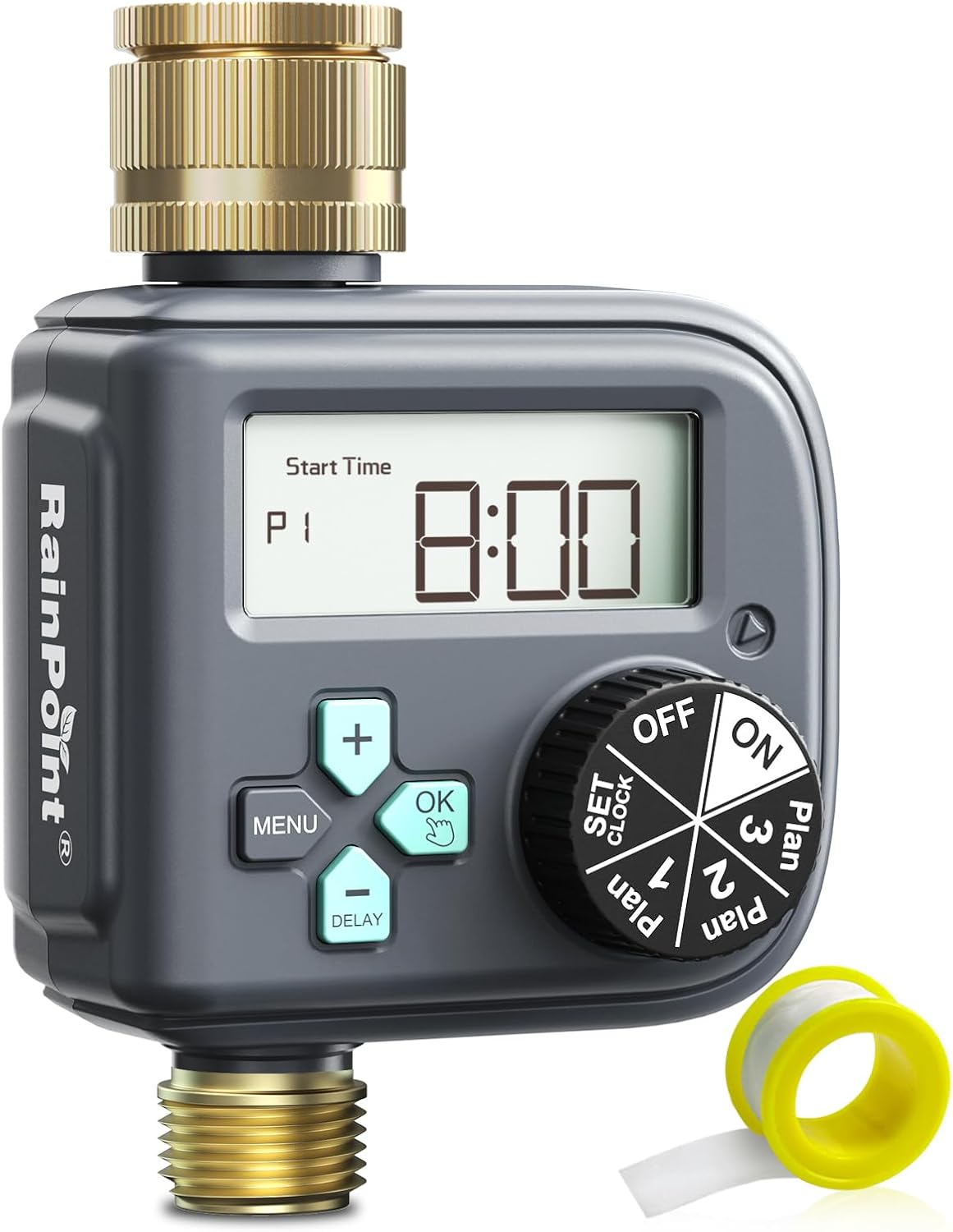 Rainpoint Centralina Irrigazione con Ottone