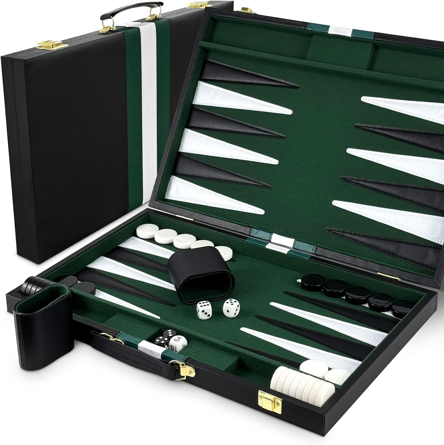 Lohofrnny Set Backgammon Classico da Viaggio 15 pollici - immagine 1
