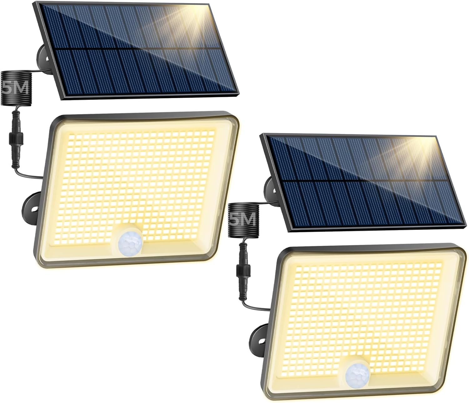 Peasur 2 Pezzi Luce Solare LED Esterno 348LED - immagine 1