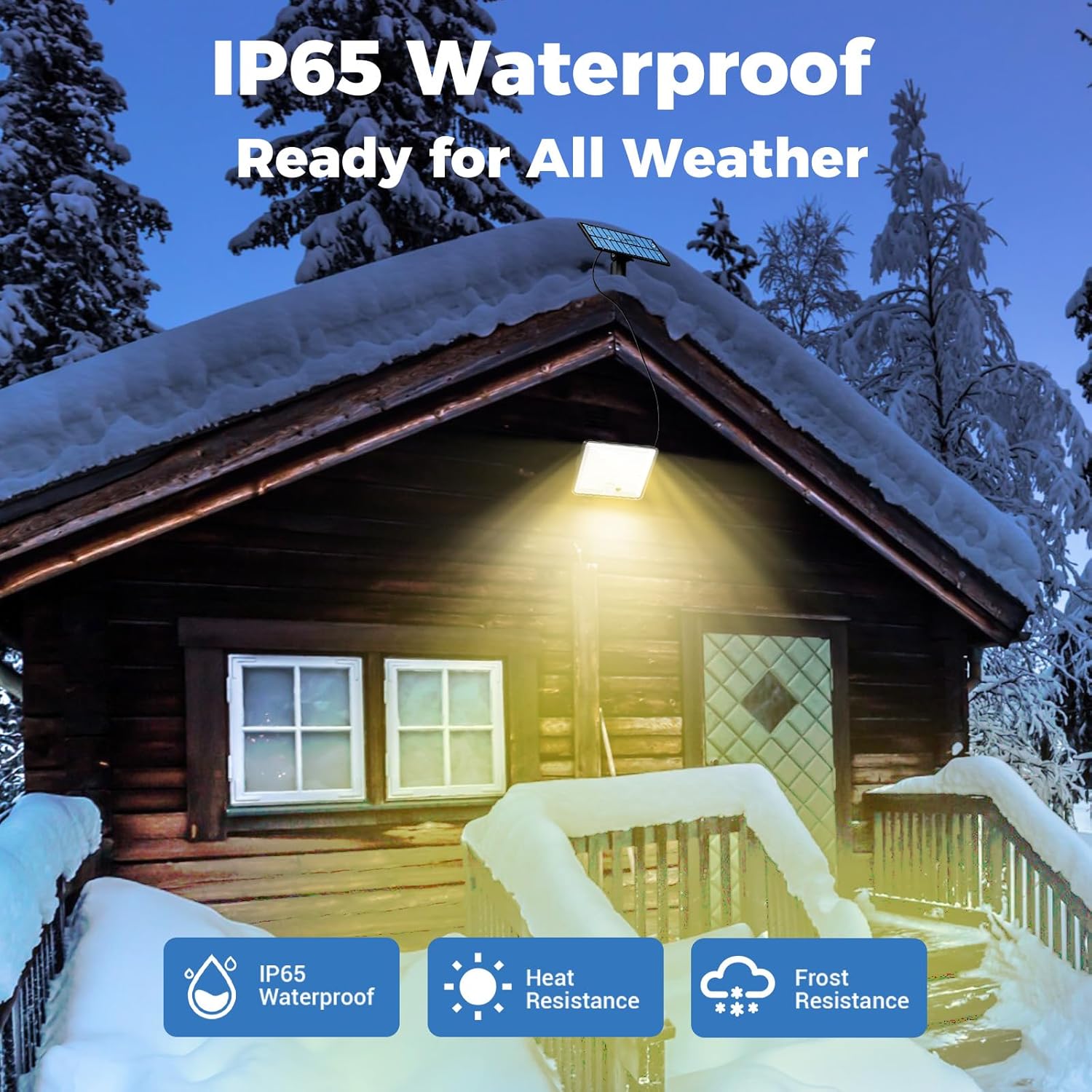 Peasur 2 Pezzi Luce Solare LED Esterno 348LED - immagine 4