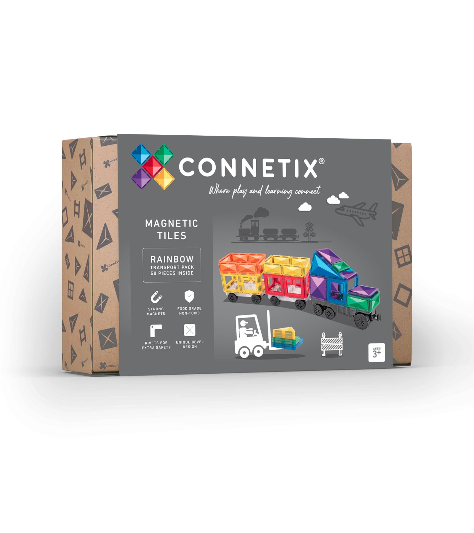 CONNETIX Arcobaleno Pacchetto di Trasporto, 50 Pezzi