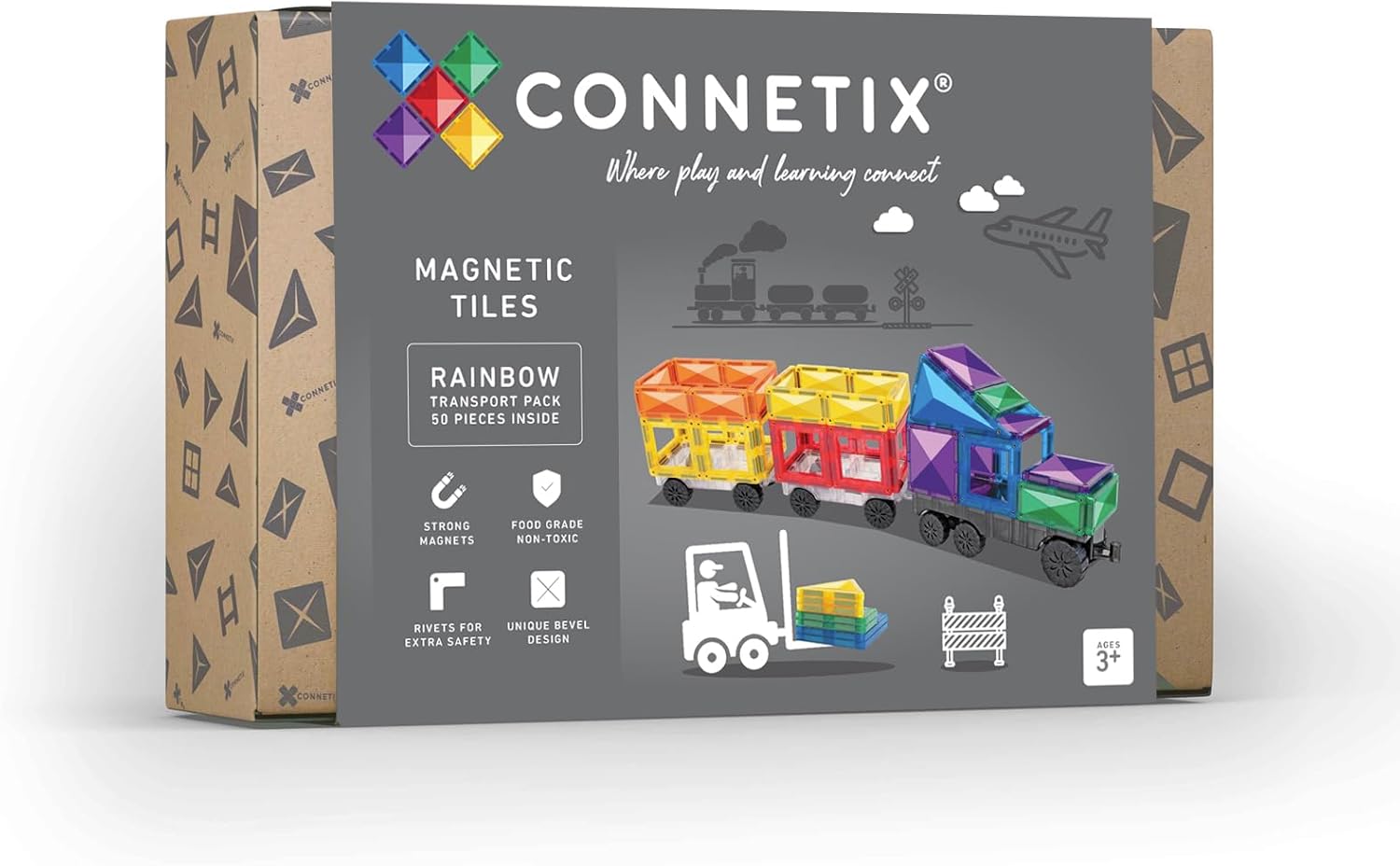 CONNETIX Arcobaleno Pacchetto di Trasporto, 50 Pezzi - immagine 1
