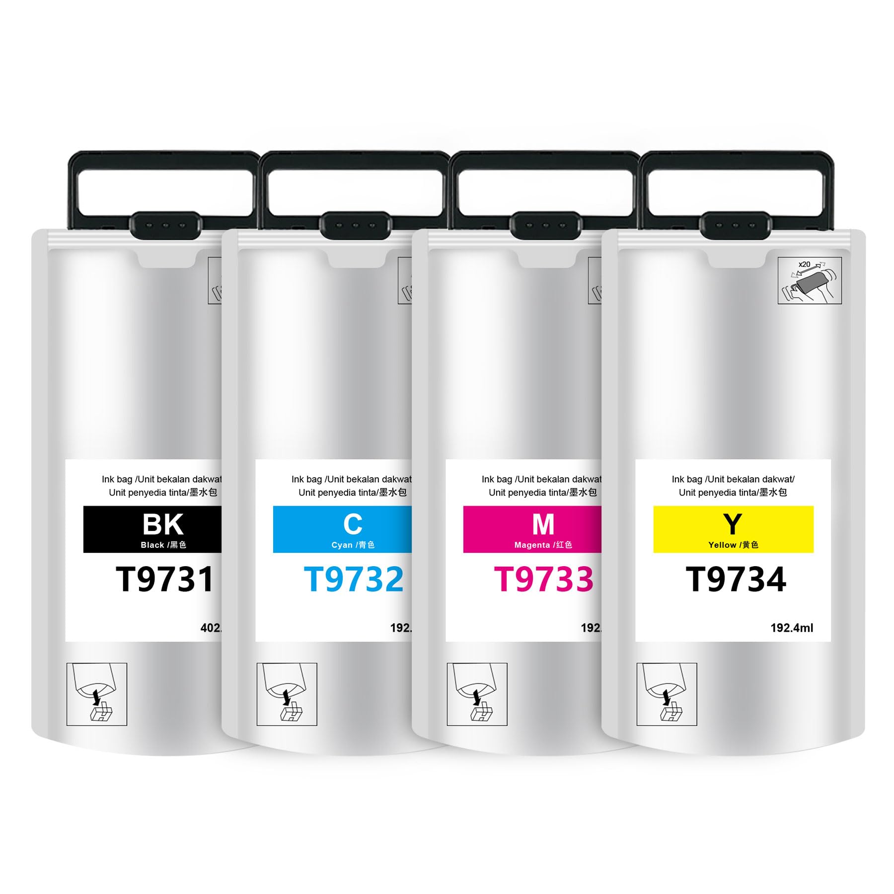 Yongairuink T9731-T9734 - Cartucce Inchiostro Pigmento