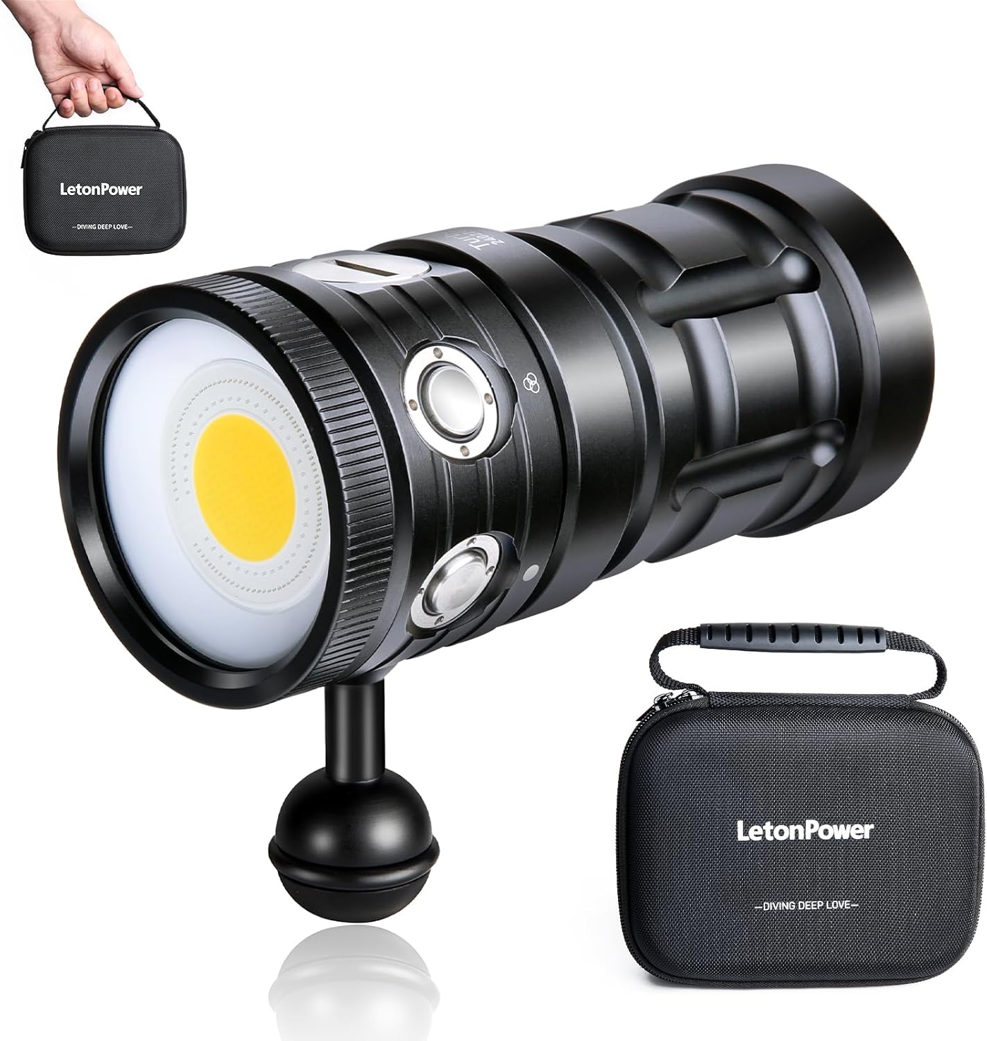 Letonpower TS S Torcia Subacquea Professionale 10000 Lumens - immagine 1