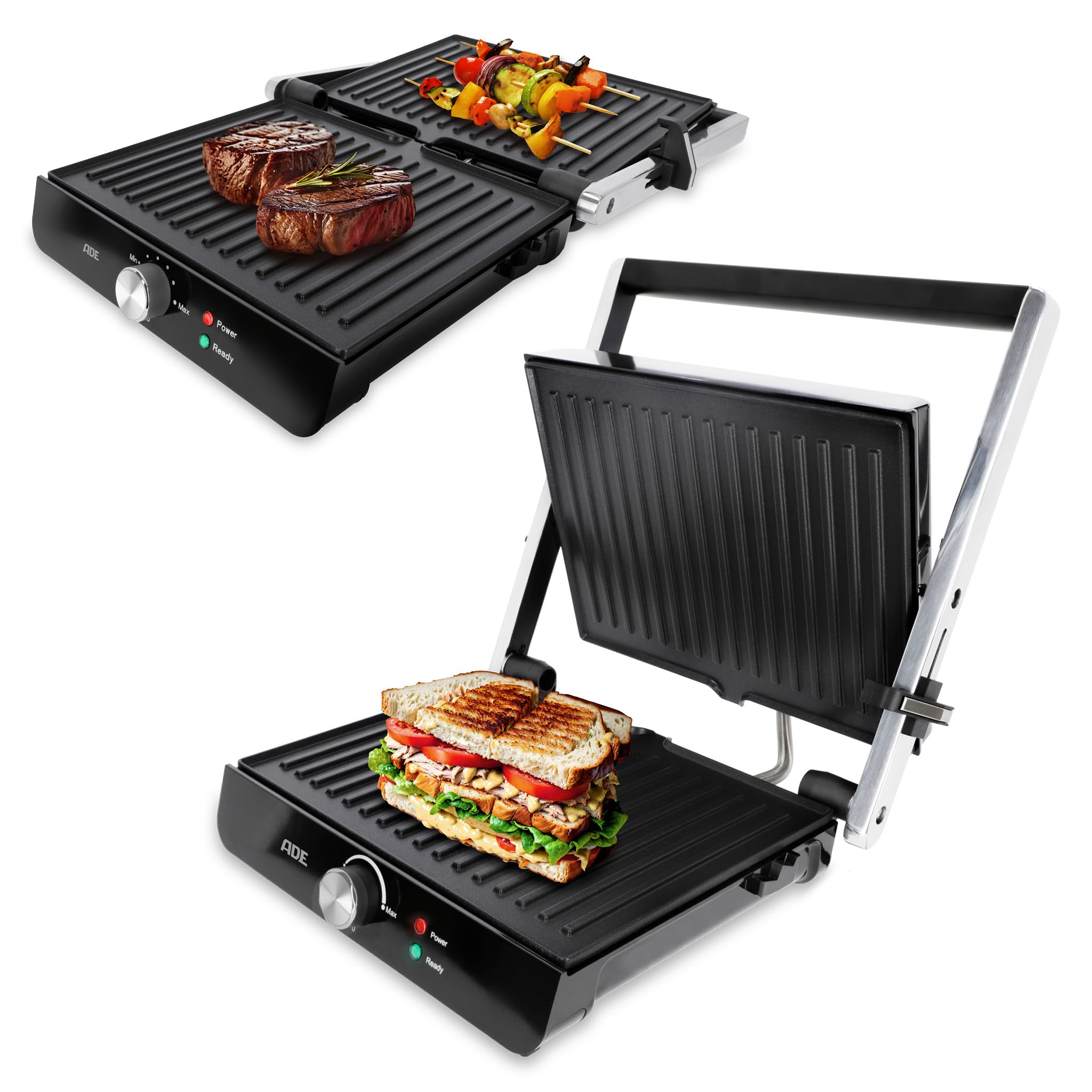 Ade Bistecchiera Elettrica 2.000 Watt per Sandwich