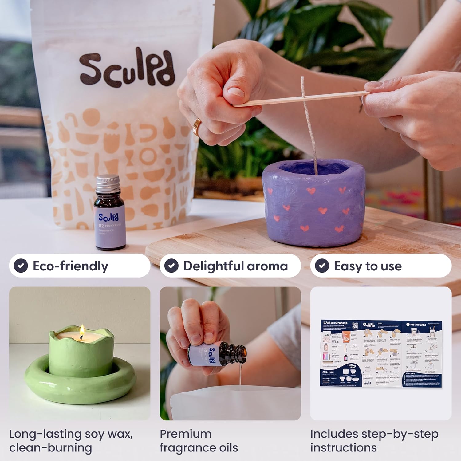 Sculpd Kit per Realizzare Candele e Ceramiche - immagine 3