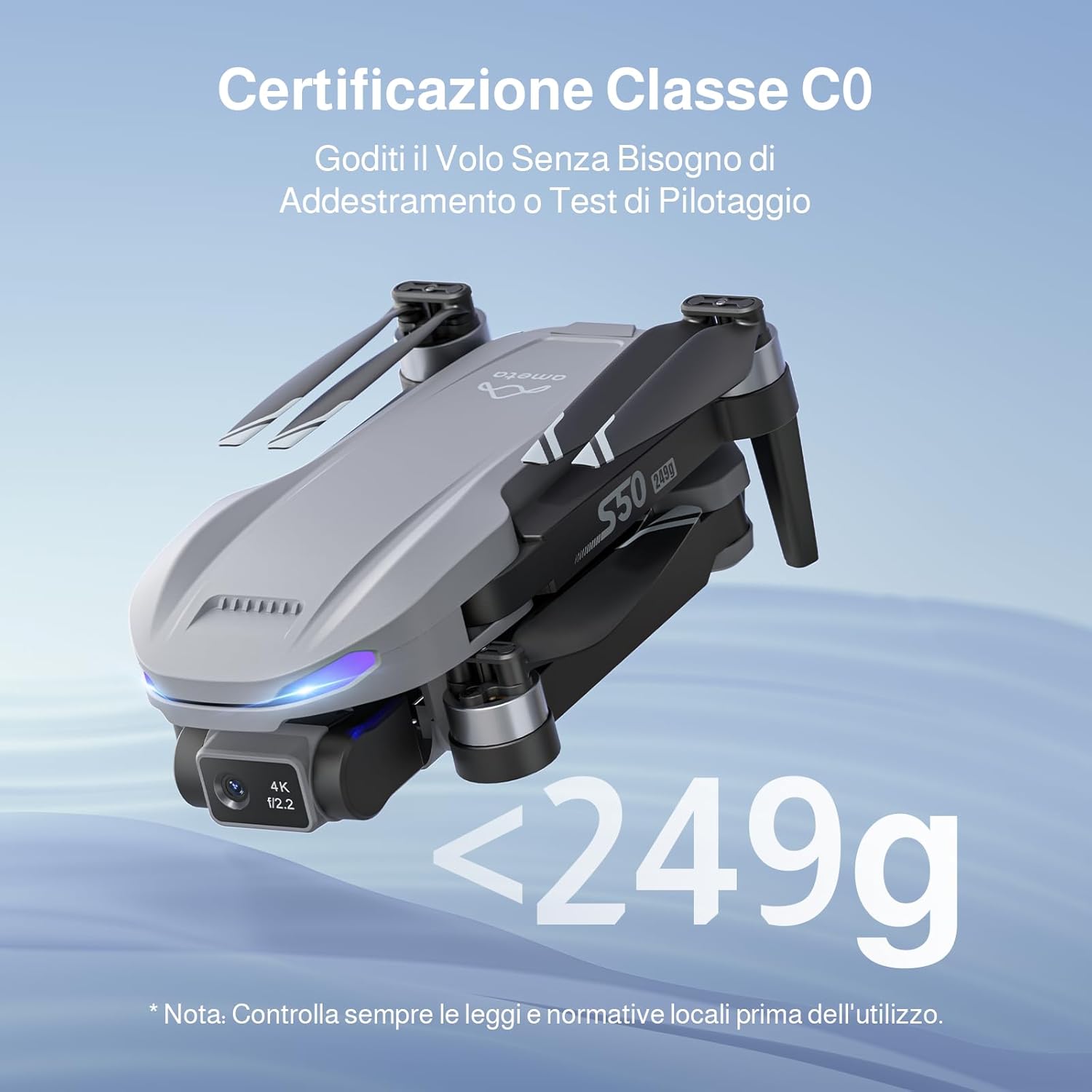 Ameta Drone con Telecamera 4K Professionale e GPS - immagine 5