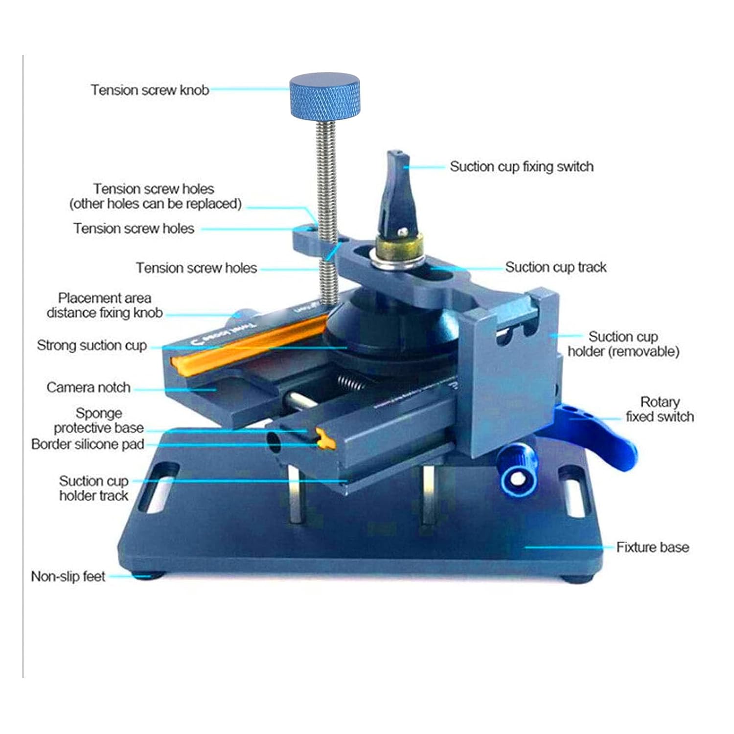Separatore Schermo Telefono LCD Ruotante 360° - immagine 4