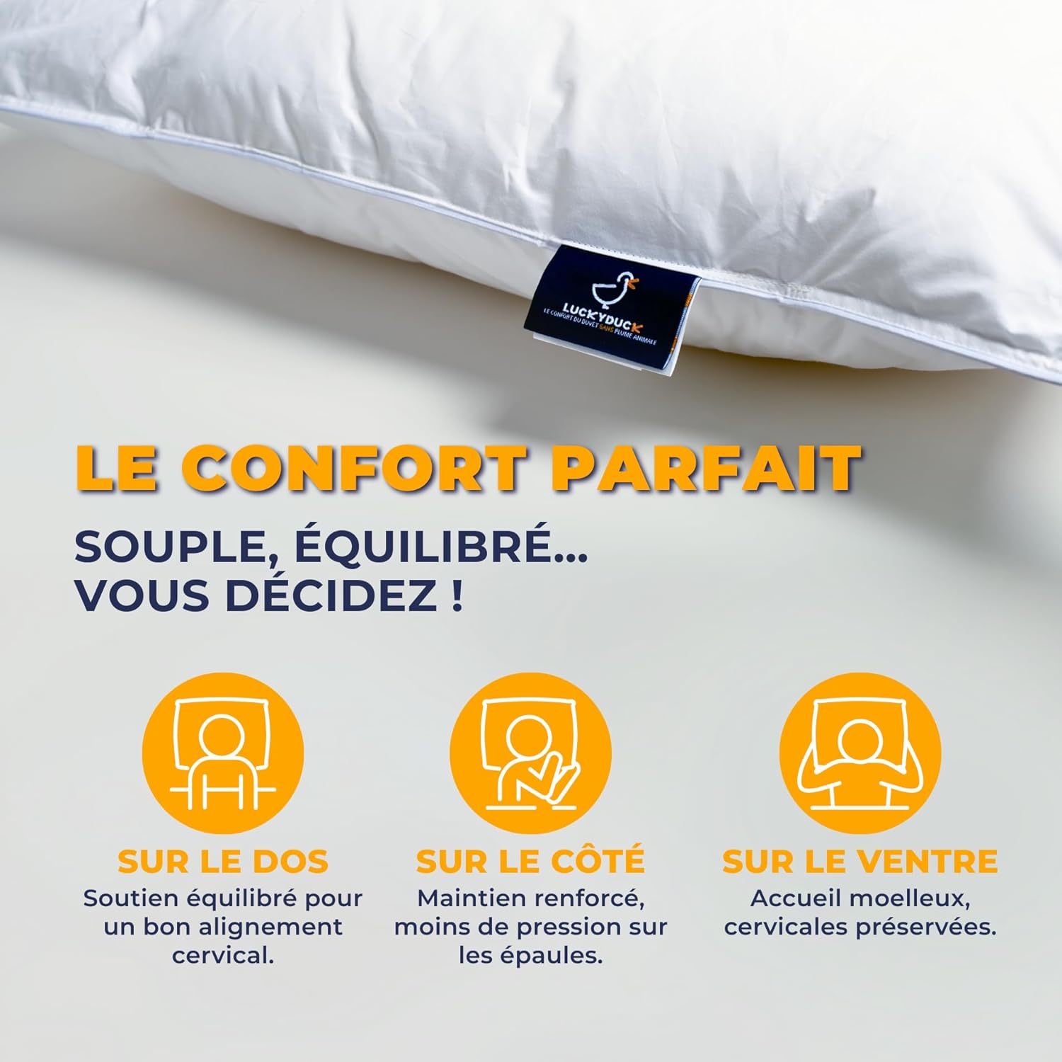 Lucky Duck - Set 2 Cuscini 65x65 in Microfibra - immagine 3