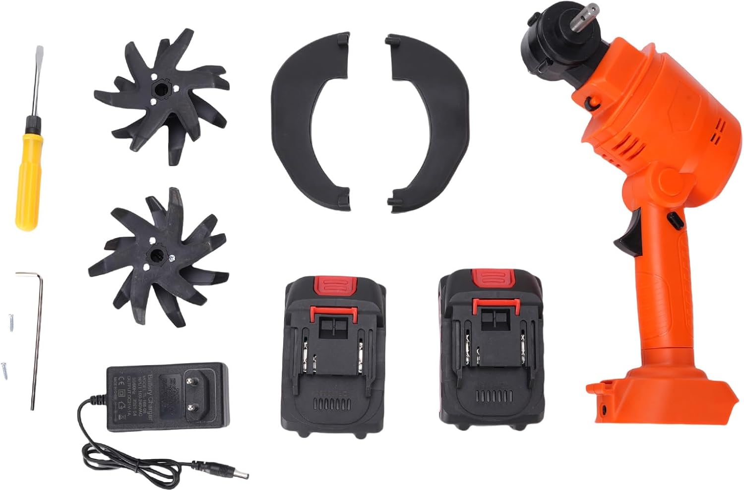 Motocoltivatore Elettrico a Batteria con 2 Batterie 1500mAh - immagine 6