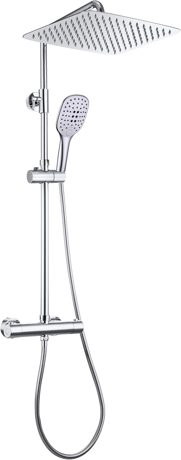 Görbach - Colonna Doccia con Rubinetto Termostato, Cromo