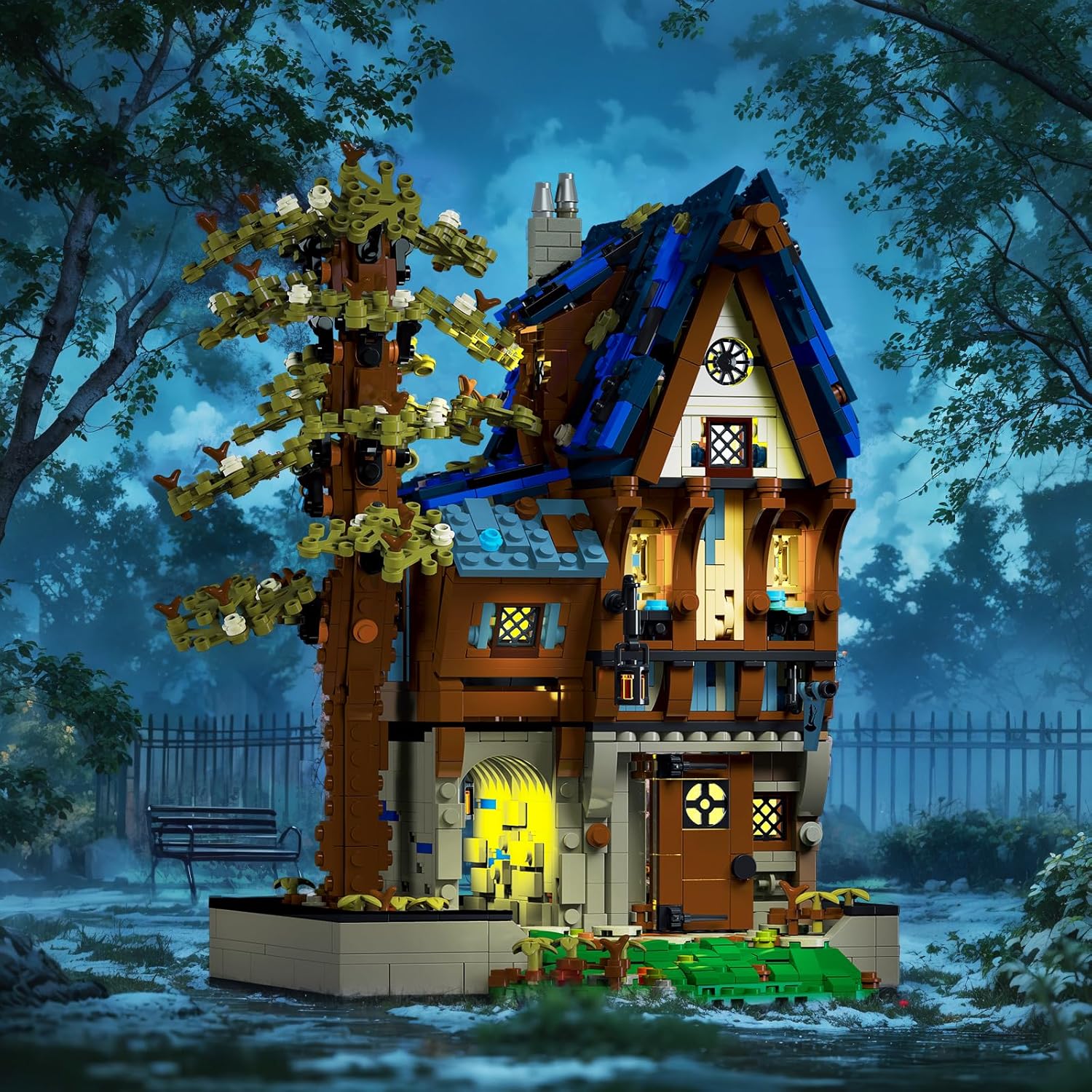 Jmbricklayer 30123 - Casa Medievale Magica con LED - immagine 5